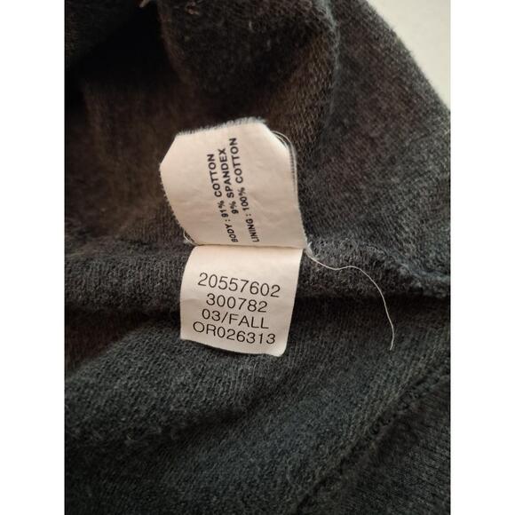 GAP Medium Gray Stretch Full Zip Athleisure Classic Hooded Jacket - Picture 6 of 6